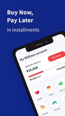 Easy to pay for Lazada with BillEase application